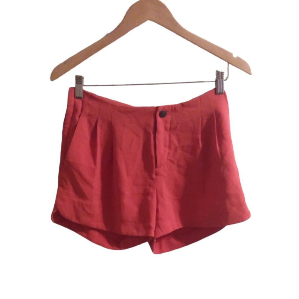 Rag & Bone Women's 4 Orange Pleated Shorts